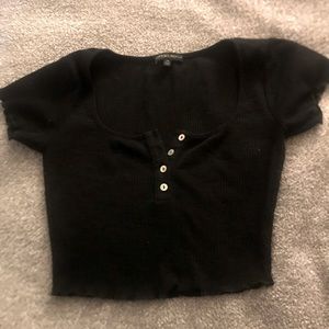 Black crop top